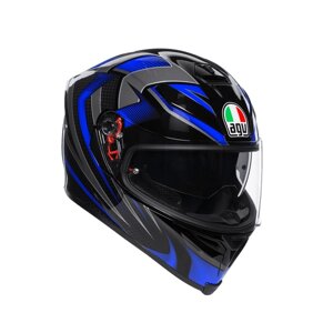 Мотошлем AGV K-5 S hurricane 2.0 black/blue L