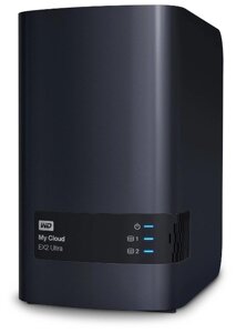 Сетевой накопитель (NAS) Western Digital My Cloud EX2 Ultra 8 TB (WDBSHB0080JCH-EEUE)