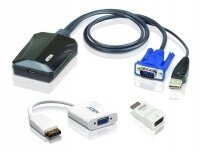 KVM переключатель ATEN CV211CP / USB-адаптер консоли на базе ноутбука (комплект CV211+VC810+VC925) (1920x1200) ATEN