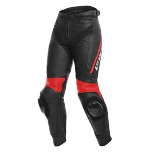 Женские Мотоштаны Dainese Delta 3 p75 black/black/fluo-red 42