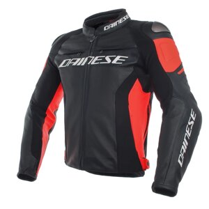 Мотокуртка Dainese Racing 3 Перфорированная p75 black/black/fluo-red 48