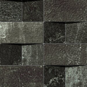 Мозаика облицовочная керамогранит Apavisa Alchemy 7.0 Alchemy 7.0 Black hammered mosaico brick__G-1942 ( м2)