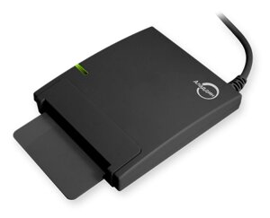 Смарт-карт ридер JCR721 в технологической упаковке (разъем USB Type A, черный корпус)