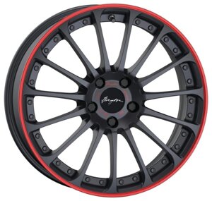 Колесный диск Breyton Magic CW 7.5x18/5x112 D66.5 ET48 Matt Grey with Red Anodized Lip