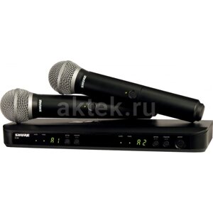 Комплект 2 беспроводных микрофона SHURE BLX288E/PG58 M17 662-686 MHz