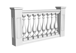 Балюстрада Европласт Лепнина 4.70.101 Ш3440хВ1075хГ268 мм