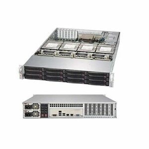 Платформа системного блока SSG-6029P-E1CR16T 2U Rackmount 829HE1C4-R1K62LPB SAS3 (Broadcom 3108 AOC) HW RAID RAID 0, 1,