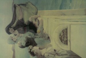 Керамическая плитка Original Style Artworks Decors Alma Tadema At Aphrodites Cradle 38x56