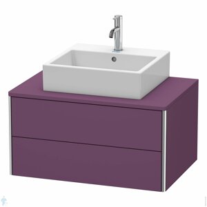 Тумба под раковину Duravit XSquare 800х400х548 подвесная, 2 ящика, лиловый XS491009494