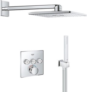 Душевая система для ванны Grohe Rainshower SmartActive Cube с термостатом, хром (29126000, 26479000, 35600000...)