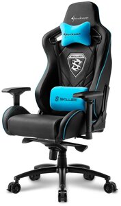 Игровое кресло Sharkoon Skiller SGS4 (Black/Blue)