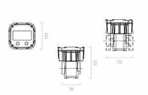 Счетчик расхода дизельного топлива PIUSI K600B/3 F00491000 0,5quot;, 100 л/мин, расходомер электронный