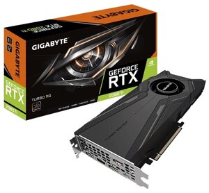 Видеокарта GIGABYTE GeForce RTX 2080 Ti 1545MHz PCI-E 3.0 11264MB 14000MHz 352 bit 3xDisplayPort HDMI HDCP TURBO (rev.