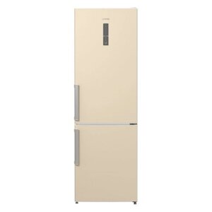 Холодильник GORENJE NRK6201MC-0, двухкамерный, бежевый/серебристый