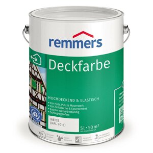 Remmers Deckfarbe Краска 100% акриловая шелковисто-матовая (20 л RAL 5024 )