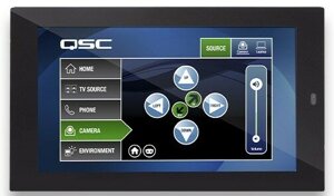 QSC TSC-55W-G2-BK Q-Sys 5.5” PoE сенсорный контроллер для настенной установки