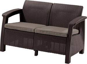 Диван KETER Corfu Love Seat коричневый