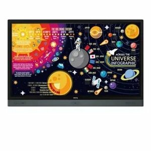 Монитор 65 IN BenQ INTERACTIVE FLAT PANE RP6501K, 4K UHD AG80+, 450 nits, Touch 20p, AntiBacterial, 18/7, Landscape,