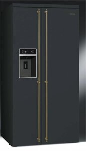 Отдельностоящий холодильник Smeg SBS8004AO