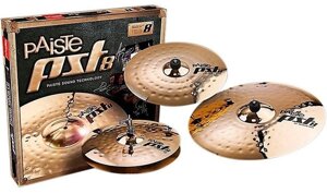 Набор тарелок Набор тарелок PAISTE 000180uset Paiste PST 8 Universal Set 14quot;/16quot;/20