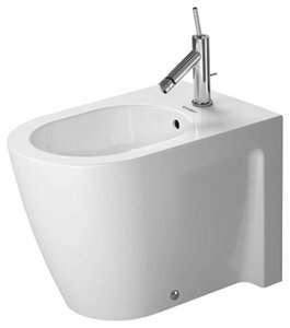 Биде напольное DURAVIT Starck 2 225510 с горизонтальным выпуском