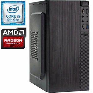 Компьютер PRO-0869532 Intel Core i9-9900KF 3600МГц, Intel H310, 8Гб DDR4 2666МГц, SSD 960Гб, HDD 3Тб, AMD Radeon RX 550