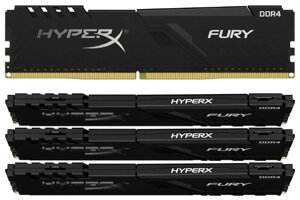 Оперативная память 16 ГБ 4 шт. HyperX Fury HX436C17FB3K4/64