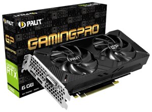 Видеокарта Palit GeForce RTX 2060 1365MHz PCI-E 3.0 6144MB 14000MHz 192 bit DVI HDMI DisplayPort HDCP GamingPro