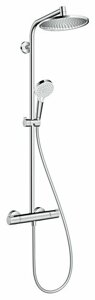 Душевая стойка hansgrohe Crometta S 240 1jet Showerpipe EcoSmart 27268000 хром