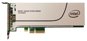 Жесткий Диск SSD Intel SSD 750 Series SSDPEDMW800G4X1 800Gb 2,1Гб/сек SATAIII 6G NVMe/PCIe MLC HHHL PCI-E4x