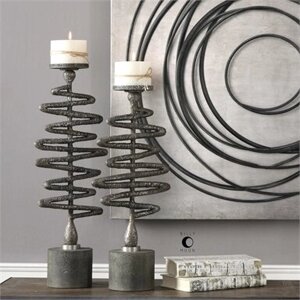 Zigzag, Candleholders, S/2