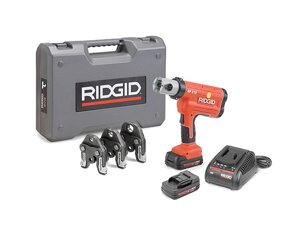 Пресс-пистолет RIDGID RP 210-B Compact + пресс-клещи V 16-22-28 мм, аккумулятор, зарядное устройство, кейс