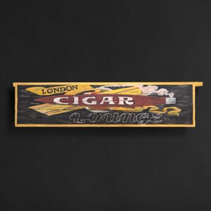 Табличка Cigar Lounge Wallart, Timothy Oulton