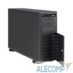 Supermicro SuperChassis 4U 743TQ-1200B-SQ/ no HDD (8) LFF/ 3x 5.25/ 7xFH/ 1x1200W Platinum (12quot; x 13quot;)E-ATX/