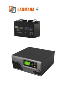 Комплект ИБП для газовых котлов ECOVOLT SMART 1012+АКБ 12-100 Ач