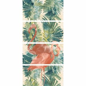 Панно ABK WideStyle PF60002021 D CP4 Tropical Flamingo 120x240