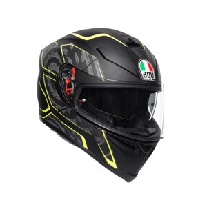 Мотошлем AGV K-5 S tornado matt black/yellow fluo ML