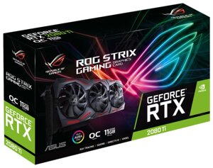 Видеокарта ASUS ROG GeForce RTX 2080 Ti 1350MHz PCI-E 3.0 11264MB 14000MHz 352 bit 2xDisplayPort 2xHDMI HDCP Strix