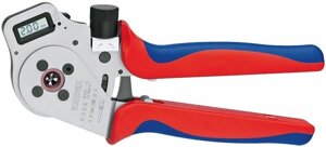 KNIPEX Инструмент для тетрагональной опрессовки точеных контактов хромированные 250 mm, KN-975265DG