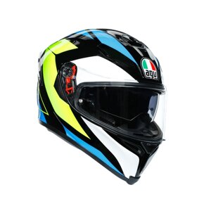 Мотошлем AGV K-5 S core black/cyan/yellow fluo ML