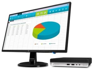 Настольный компьютер HP ProDesk 400 G5 DM (9LB66ES) Intel Core i3-9100T/8 ГБ/256 ГБ SSD/Intel UHD Graphics 630/Windows