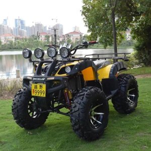 Квадроцикл DUNLOP Grizzly взрослый 250 куб. см желтый