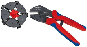 Обжимные клещи с магазином для смены плашек MultiCrimp KNIPEX 97 33 02 KN-973302