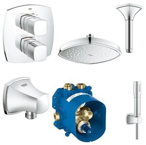 Верхний душ встраиваемый Grohe Grandera NSB0099 хром