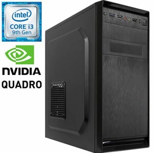 Графическая станция PRO-0290384 Intel Core i3-9100F 3600МГц, Intel H310, 16Гб DDR4 2400МГц, SSD 480Гб, HDD 2Тб, NVIDIA