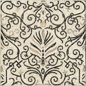 Versace Rosone Mos. White Blac керамическая плитка (78,9 x 78,9 см) (68308)