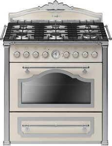 Комбинированная плита smeg CC9GPX