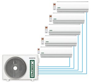Мультисплит-системы (комплект настенного типа) Leberg LSI-M09WB*5/LUI-5M42BB