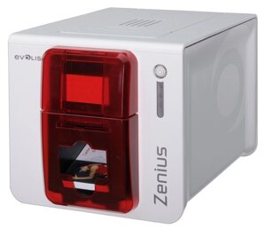 Принтер пластиковых карт Evolis Zenius Classic, USB, в комплекте: R5F002EAA-1шт,100 карт, CardPerso XS (ZN1U0000RS-MB2)