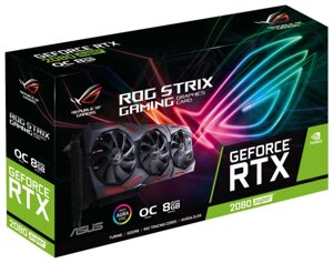 Видеокарта ASUS ROG GeForce RTX 2080 SUPER 1650MHz PCI-E 3.0 8192MB 15500MHz 256 bit 2xDisplayPort 2xHDMI HDCP Strix